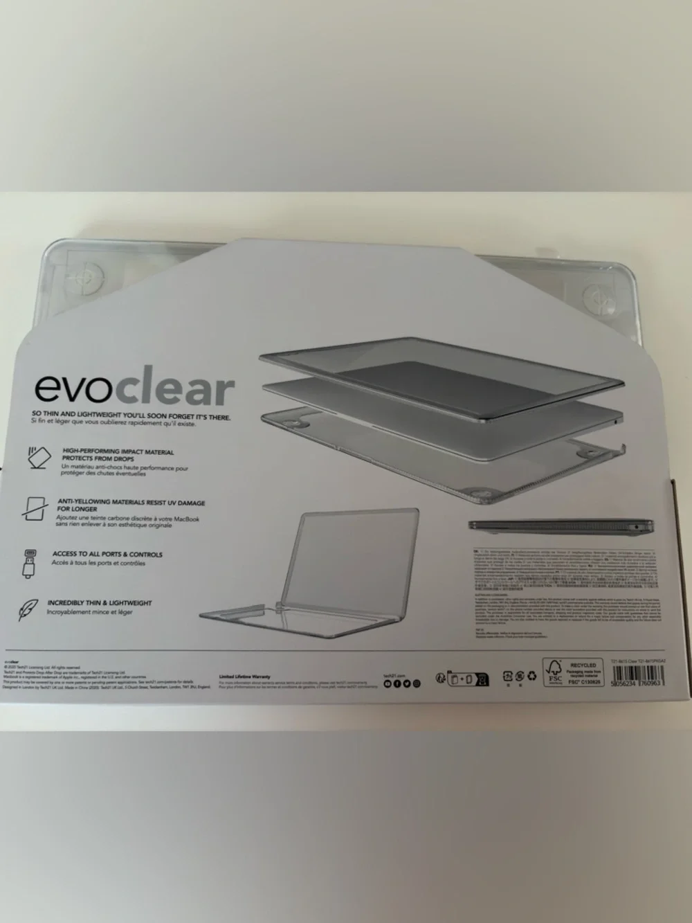 tech21 evo clear case